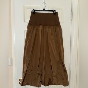 Elegant Brown A-Line Women's Skirt